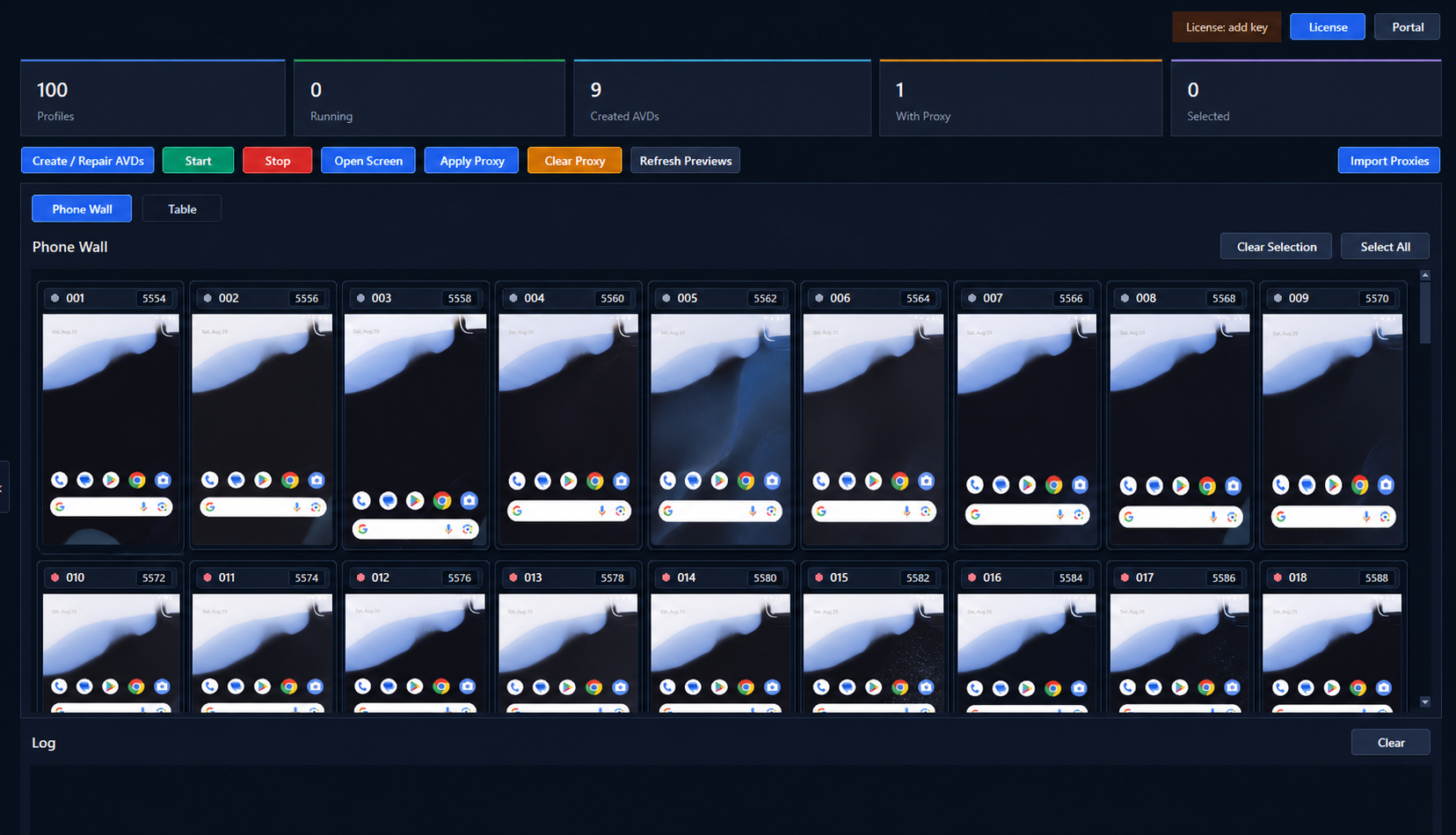 PhonePanel dashboard preview